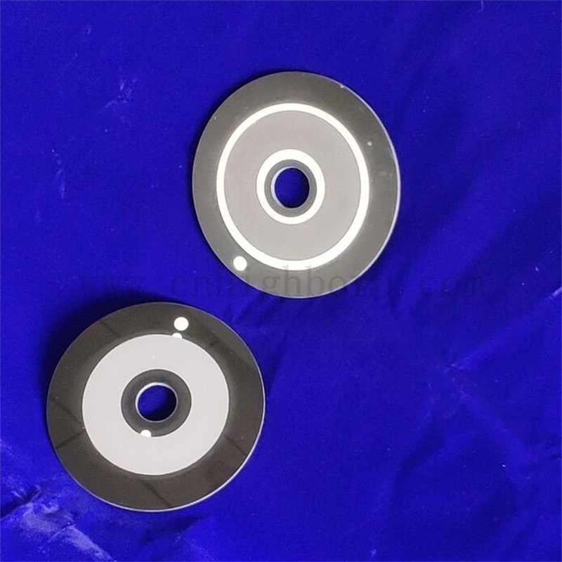 Odporność na ciepło Czarne okrągłe ceramiczne szklane opłatek do podgrzewania dalekiego podczerwieni 