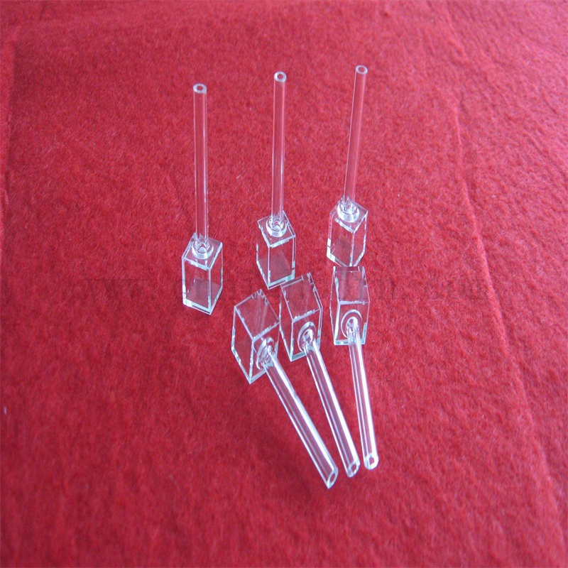 Laboratoryjna kwarcowa komora gazowa kuwetowa szklana kuwetka kwarcowa