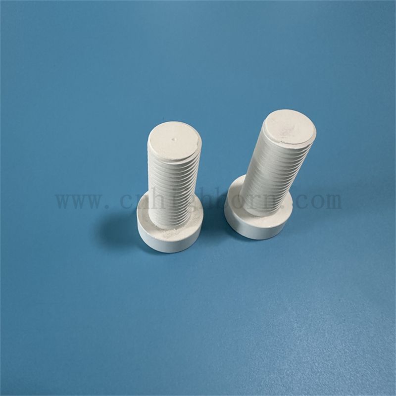 Gorąco prasujący azotek ceramiczna śruba śrubowa BN Izulator części do przemysłu