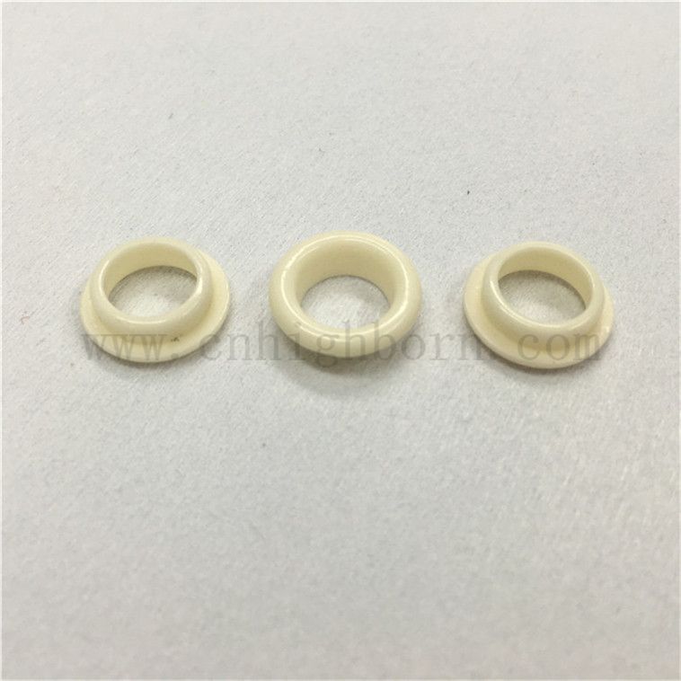 Wysoka czystość 99% AL2O3 ceramiczny pierścień ceramiczny pierścień tkanin gwintowany