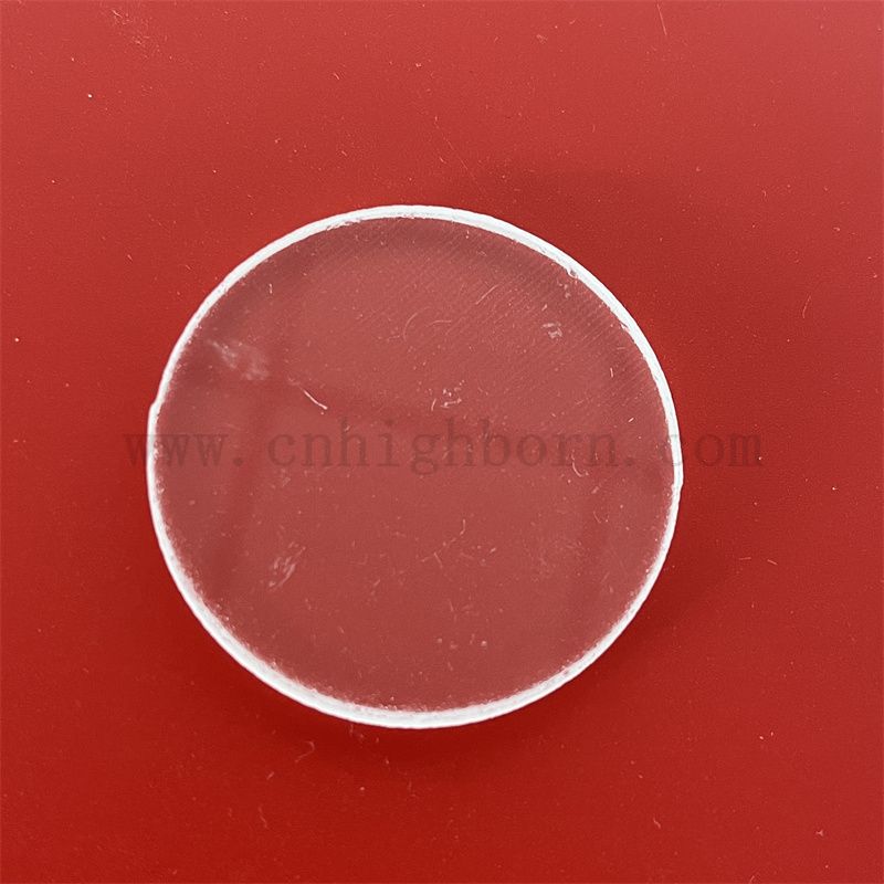 Przezroczysta czystość przezroczysty kirle krzemionkowy szklany panelu okrągły dysk kwarcowy