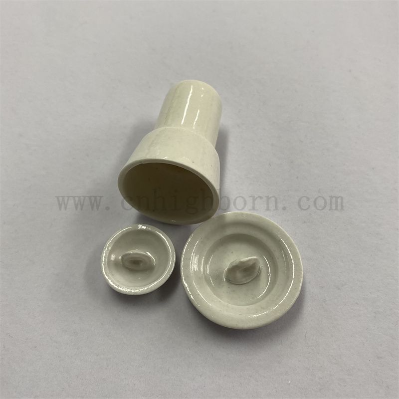 AL2O3 porcelanowa podwójna warstwa tygla do analizy węgla tlenku glinu ceramiczna doniczka