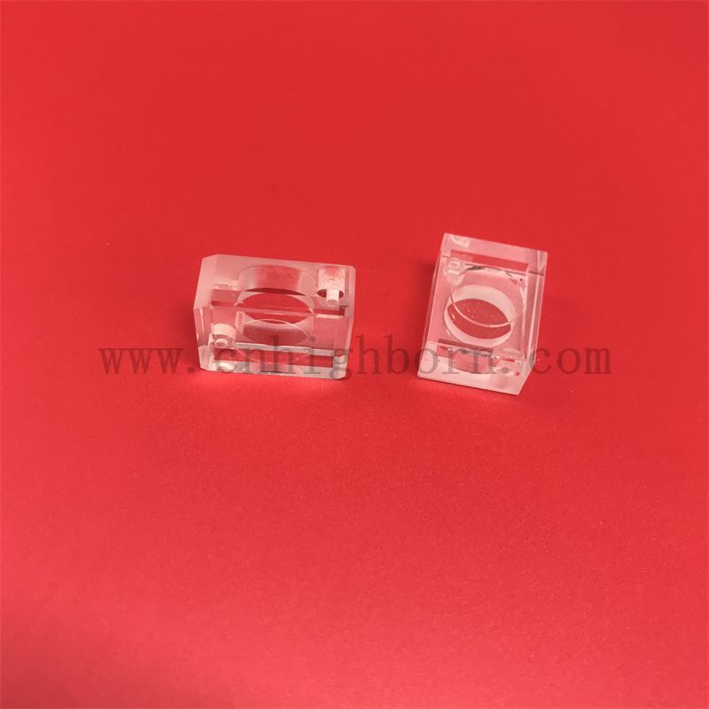 Badania laboratoryjne instrumenty kwarcowe pół-mikro fluorometr UV kwarc szklany