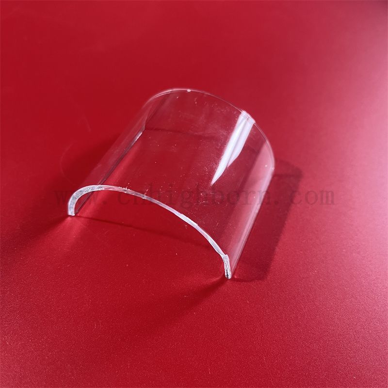 Przezroczysty o wysokiej czystości półokrągłe szklane arkusz kwarcowy 