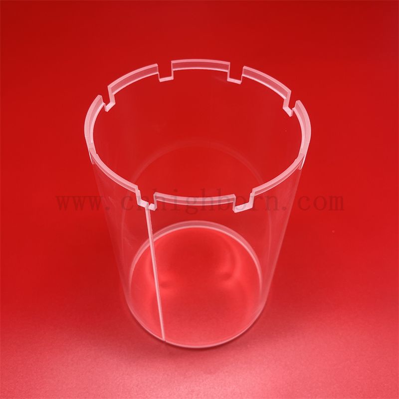 Wysokiej jakości dostosowany kształt przezroczona krzemionka kwarcowa szklana rurka