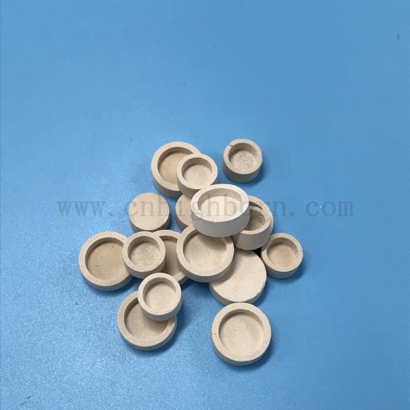 Dostosowany ogniotrwały ceramiczny mały tygiel z tlenku magnezu, kubek MgO