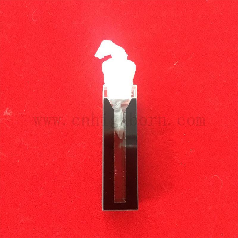 Standardowe półautomatyczne medyczne 1,4 ml kwarcowej szklanej kuwety Q34 Pół-mikro komórki przepływowe