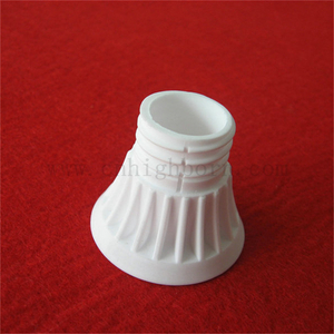 Ceramiczny uchwyt lampy z tlenku glinu Dostosowana nieregularna lampa Al2O3