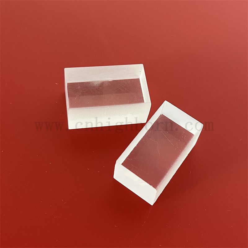 Niestandardowe dwa boki mroźne prostokątne kwarcowe szkło grube talerz talerz strojony krzemionkę
