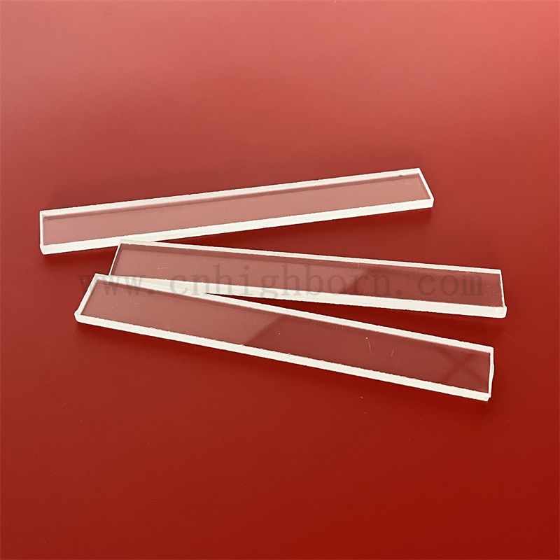 Chemia odporność na korozję prostokąta przezroczysty kwarcowy arkusz szklany