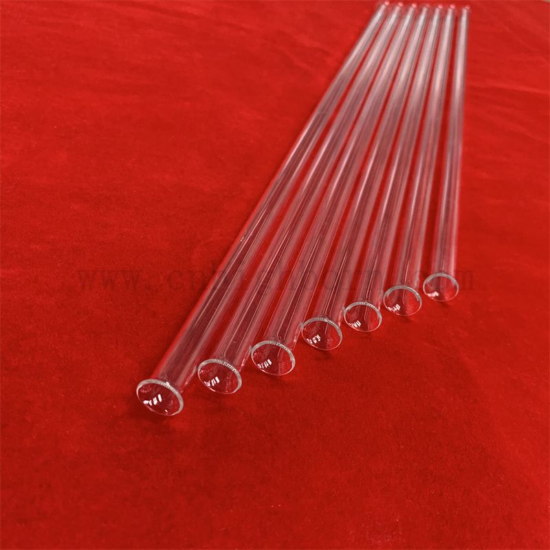 Dostosowywany rozmiar i kształt odporny na ciepło przezroczysty kwarcowy kwarc z krzemionką szklaną rurkę 