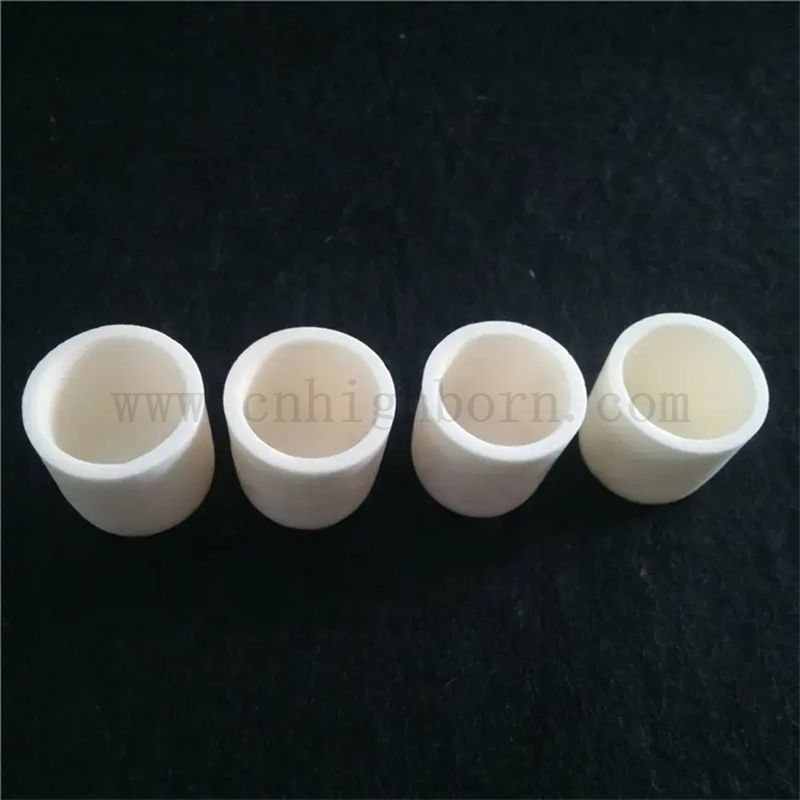 99% 95% AL2O3 Ceramiczna kubek ogrzewania aluminium Ceramiczny Mały tygiel z płaskim dnem