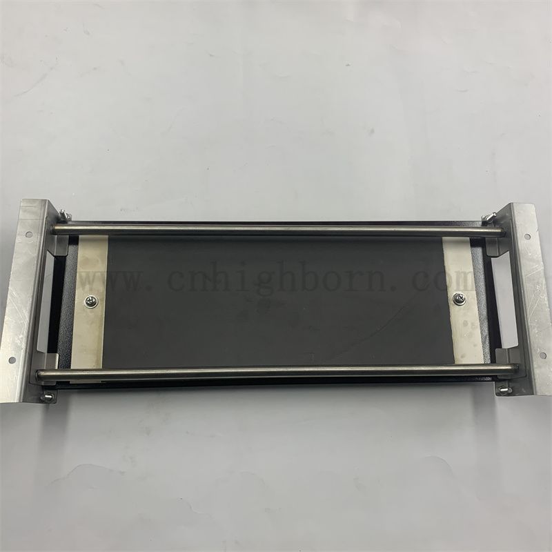 Czarna szklana płyta ceramiczna w dalekiej podczerwieni