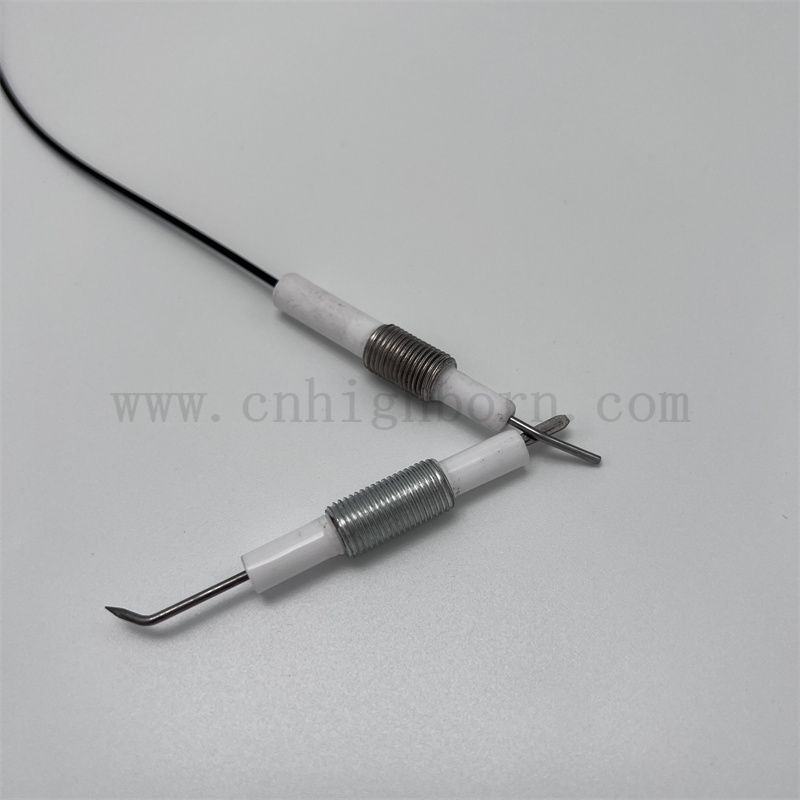 95% AL2O3 Alumina ceramiczna kocioł zapłonowy elektrodę piezoelektryczną ceramiczną zapalnik cieczy zapalnik