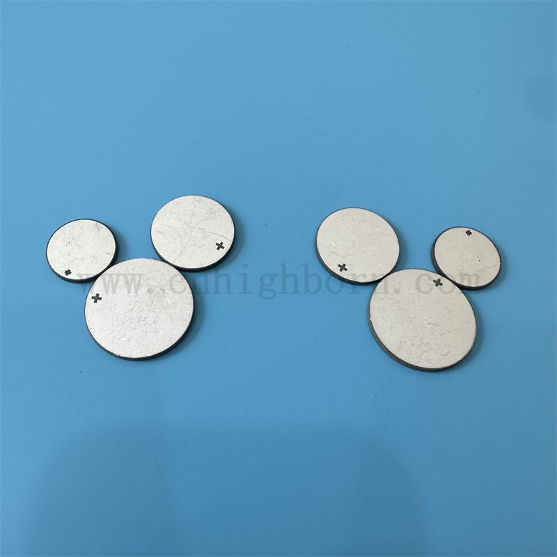 Piezoelektryczna ceramiczna ultradźwiękowa płyta piękności dwustronna dysk ceramiczny elektrodowy