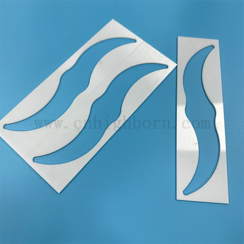 Dostosowywany wysoki precyzyjna odporność na zużycie ceramiczna zro2 Kawałka laserowa tnąca płyta cyrkonowa