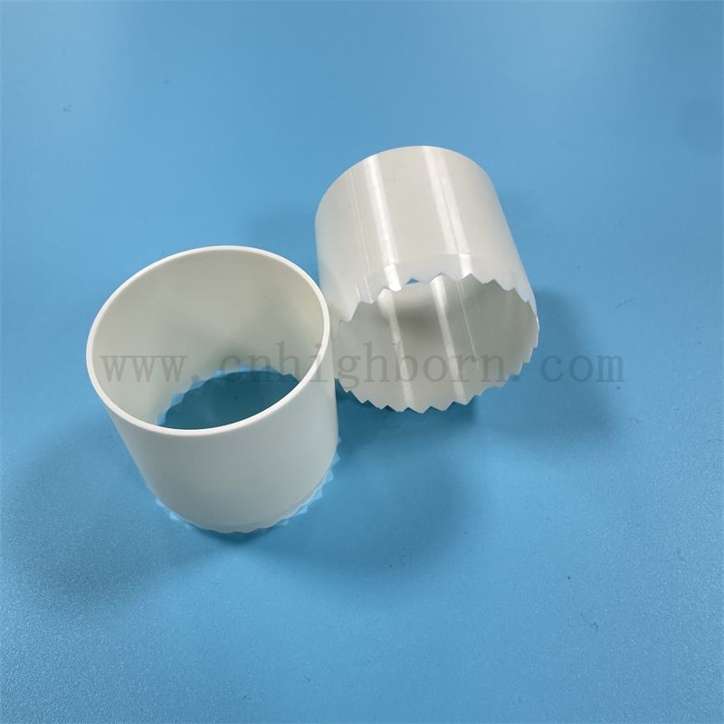 Polerowanie cyrkonii Izolator rurki o dużej średnicy Zro2 ceramiczna rura nieregularna