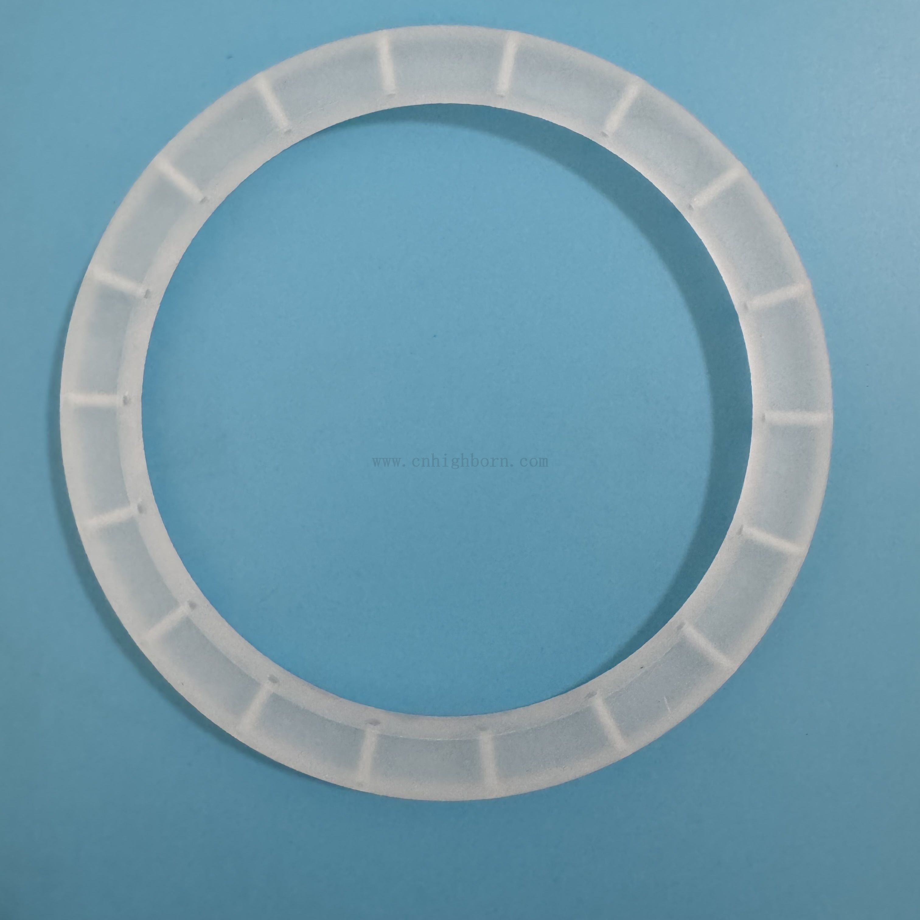 Odporność na ciepło matowy kwarcowy kołnierz z otworem do zastosowań przemysłowych