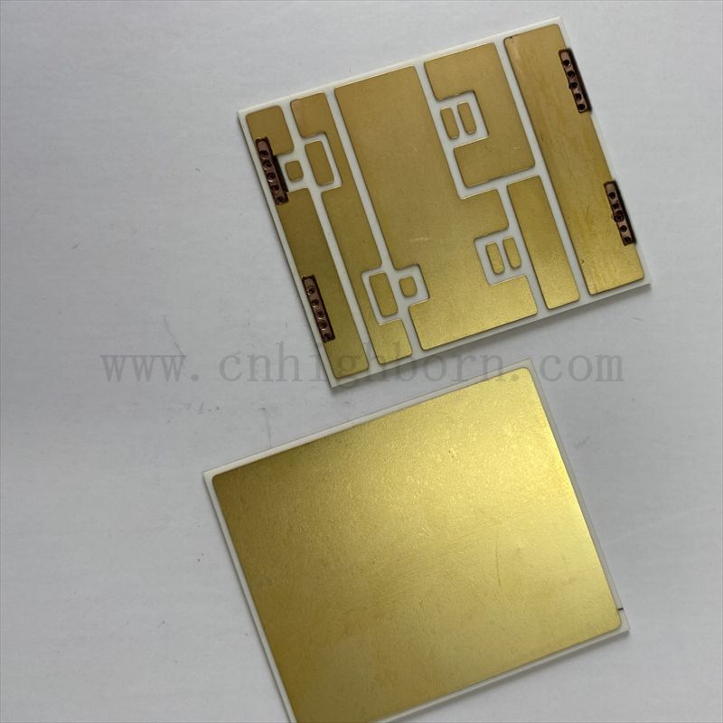 Dostosowana wykonana powłoka miedziana AU metalizowana ceramiczna dbc DPC 96% tlenek glinu ceramiczny substrat ALN