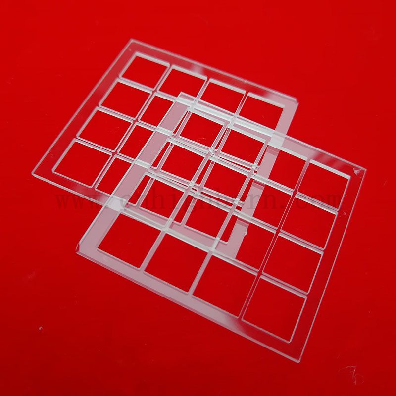 Wysoka przepuszczalność Przezroczysta optyczna kwarcowa kwarcowa kwarcowa kwarcowa płyta