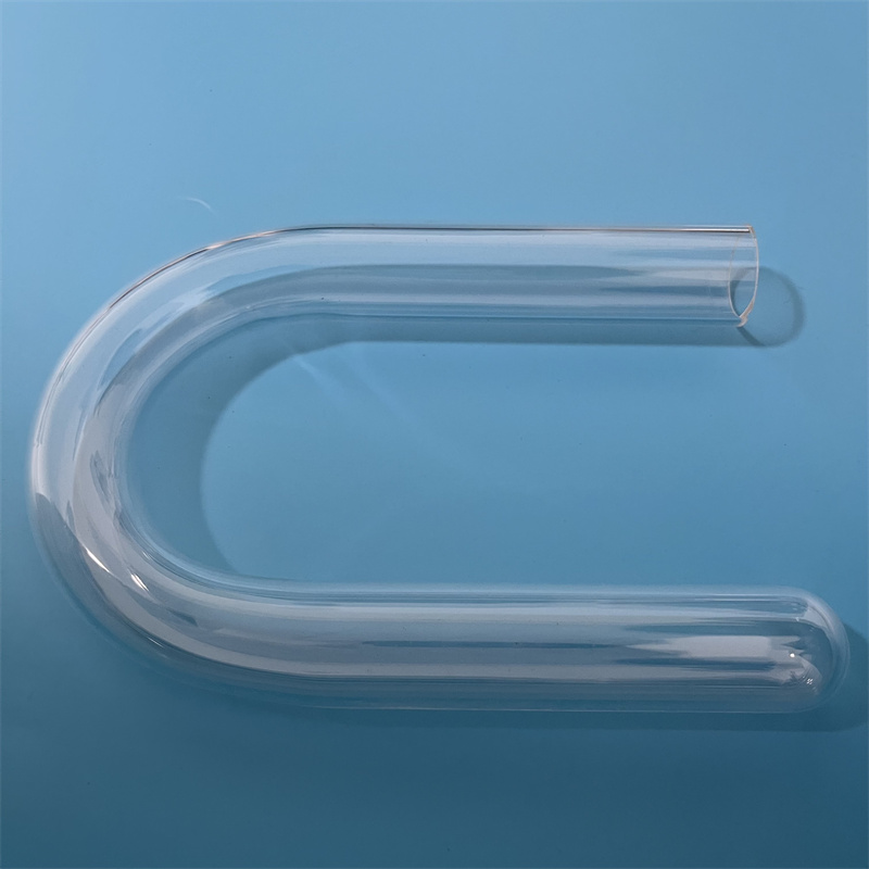 Odporność na ciepło kształt przezroczysty, dostosowany kwarcowy krzemionka szklana rurka