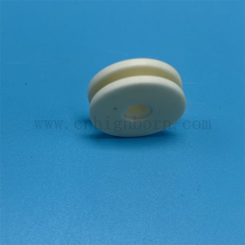 Wysoka twardość AL2O3 Alumina ceramiczna przędza przewodnika Koło Tekstylne łożyska Teksta łożyska