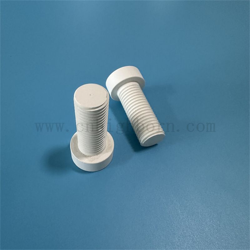 Gorąco prasujący azotek ceramiczna śruba śrubowa BN Izulator części do przemysłu