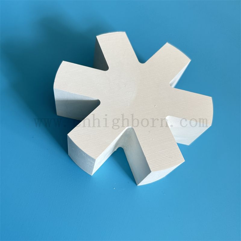 Ceramiczne części azotku sześciokątnego azotu boru 99% Czystość HBN BN Ceramiczny blok strukturalny