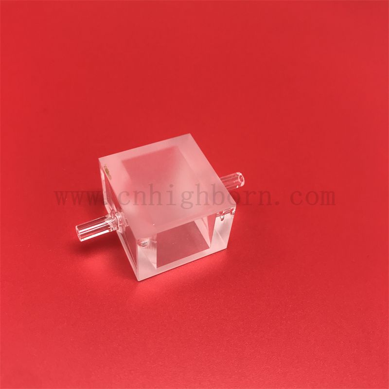 Badania laboratoryjne kwarcowe instrumenty kwarcowe fluorescencyjne szklane kuwetki