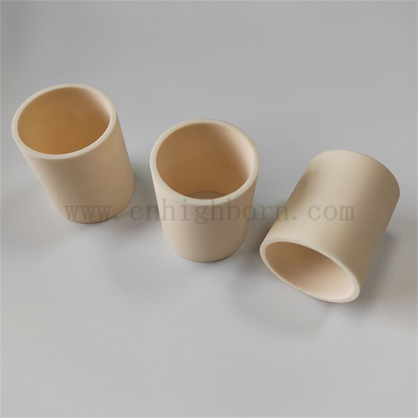 Dostosowane 99% glinu AL2O3 Ceramiczny rękaw z kości słoniowej rurki rur