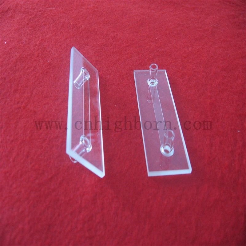 Dostosowywana kształt odporna na ciepło Kwarcowe kuwetę z krótkim złączem rurki