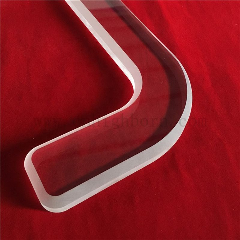 Dostosowany specjalny kształt kroku przezroczystą szklaną płytkę kwarcową