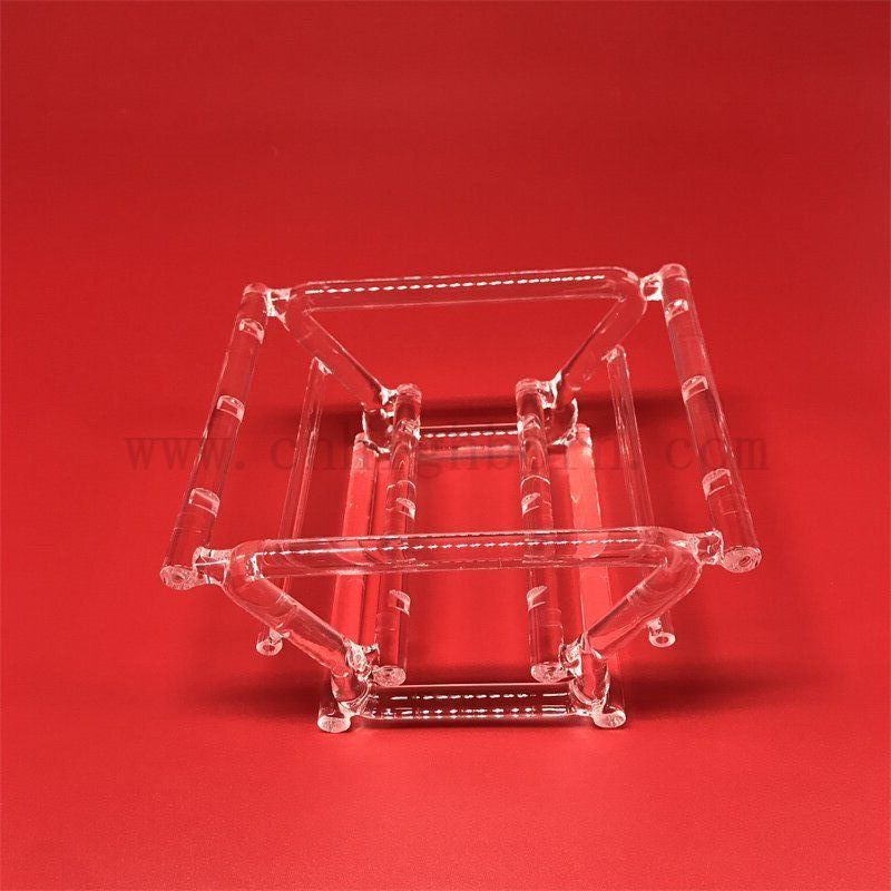 Dostosowywany przezroczysty odporny na ciepło, połączony kwarcowa łódź kwarcowa