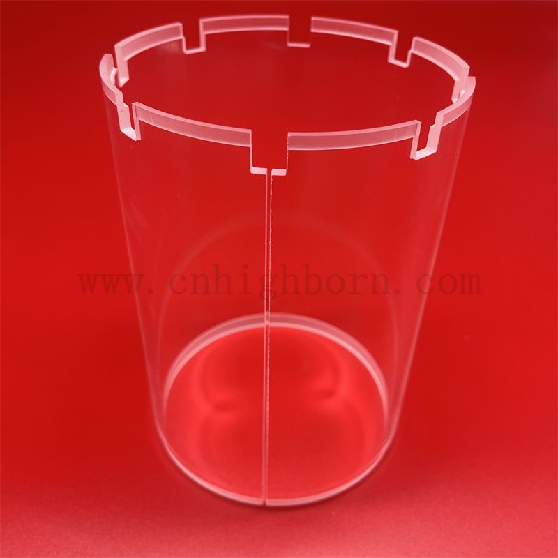 Wysokiej jakości dostosowany kształt przezroczona krzemionka kwarcowa szklana rurka