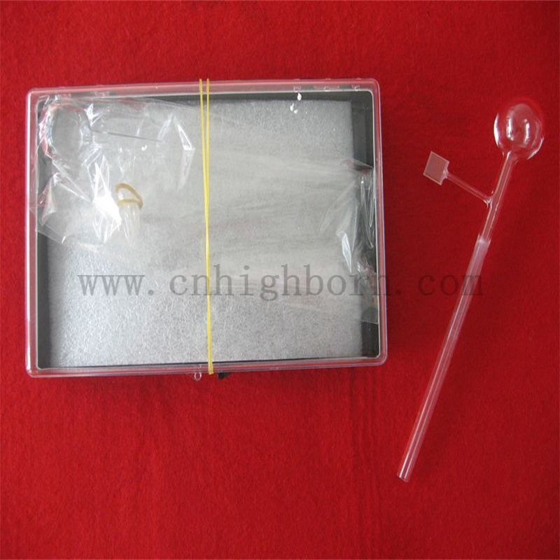 Laboratoryjna komórka kwarcowa 2 boki czysty szklana kuwetka do spektrofotometru