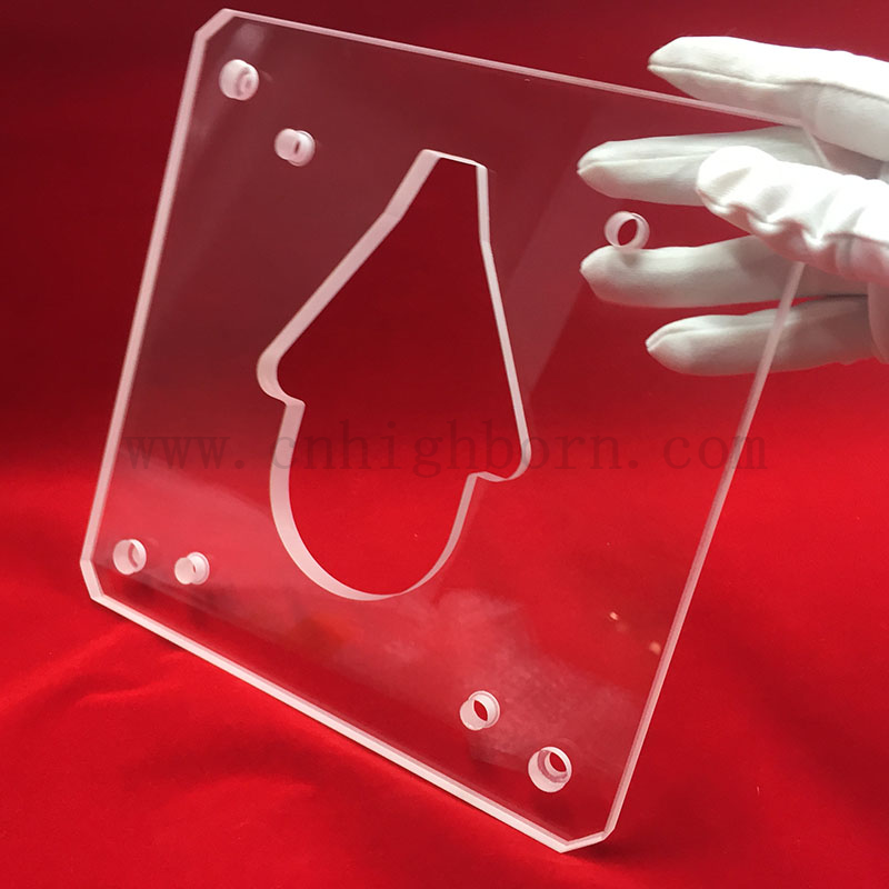 Laser perforowany szczeliną kwarcową arkusz szklany 