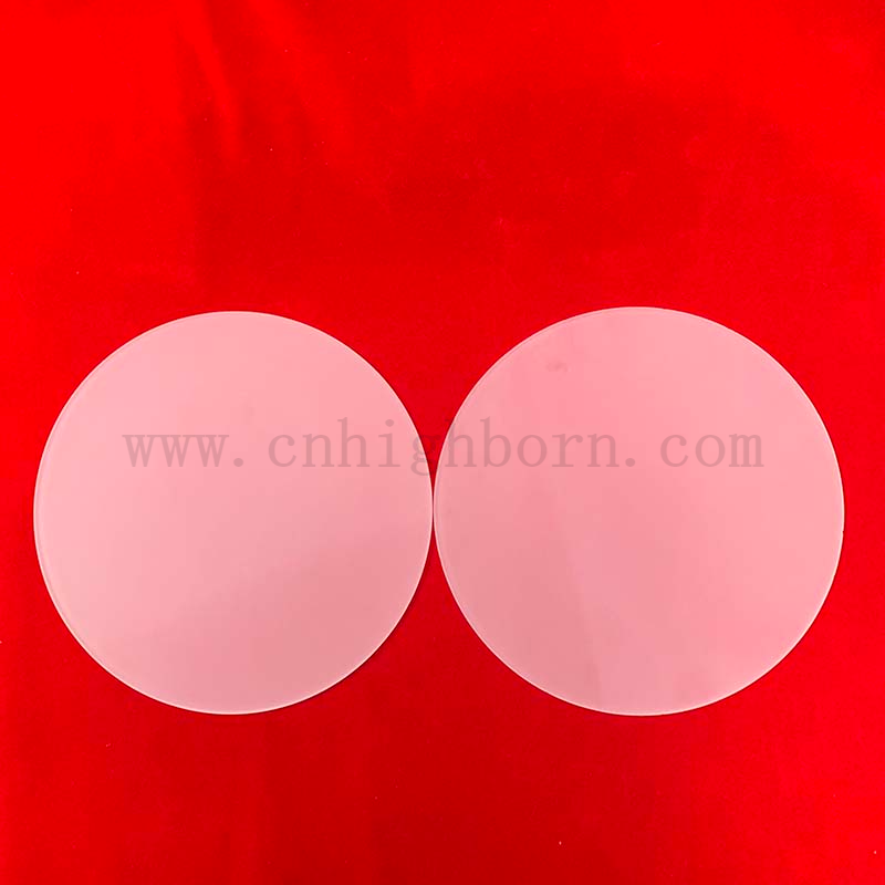 Stopionowa krzemionka szklana szklana płyta kwarcowa okrągła wafel kwarcowy