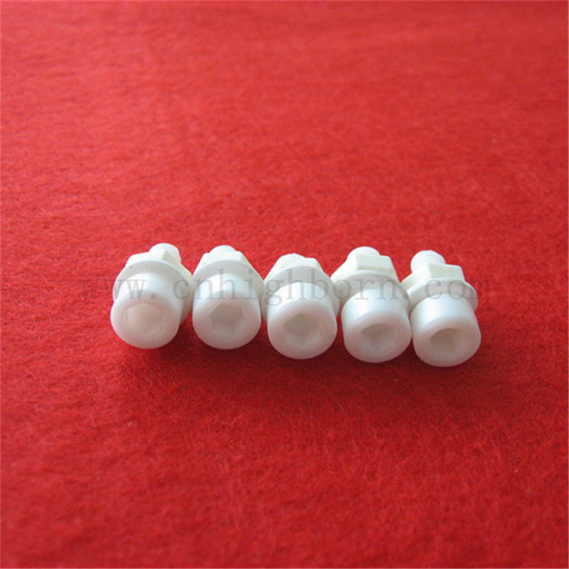 Śruba ceramiczna z cyrkonią dostosowana do śruby i nakrętki Zro2 o wysokiej wytrzymałości