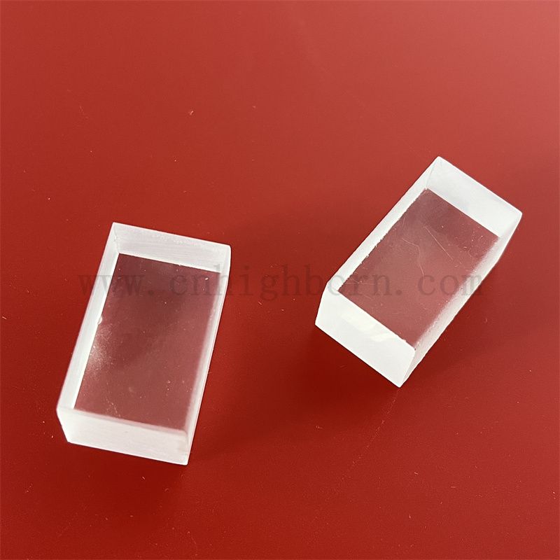 Niestandardowe dwa boki mroźne prostokątne kwarcowe szkło grube talerz talerz strojony krzemionkę