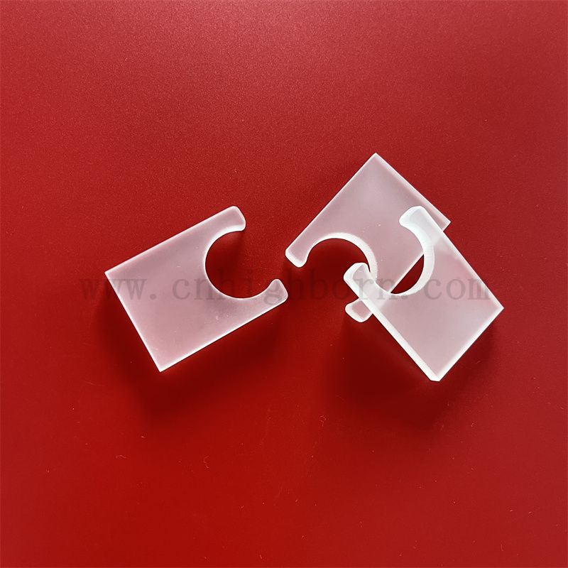 Spersonalizowana kwadratowa płyta szklana kwarcowa z otworem 