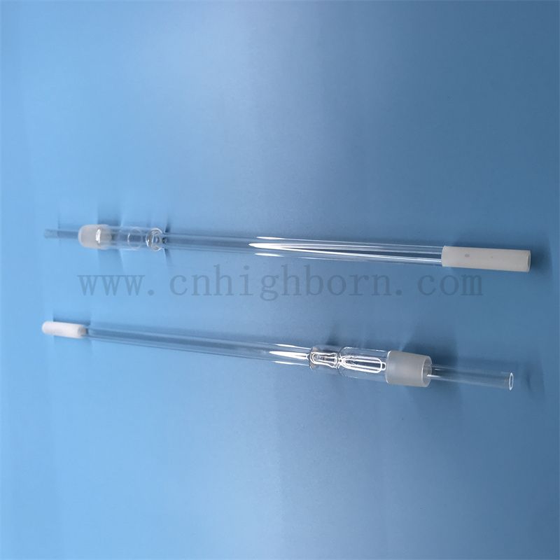 Dostosowany kształt przezroczystą odporność na ciepło Spited Shelica Glass Kwarc Rurka