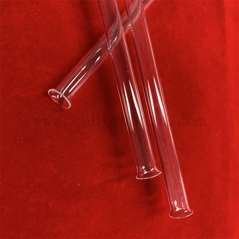 Dostosowywany rozmiar i kształt odporny na ciepło przezroczysty kwarcowy kwarc z krzemionką szklaną rurkę 