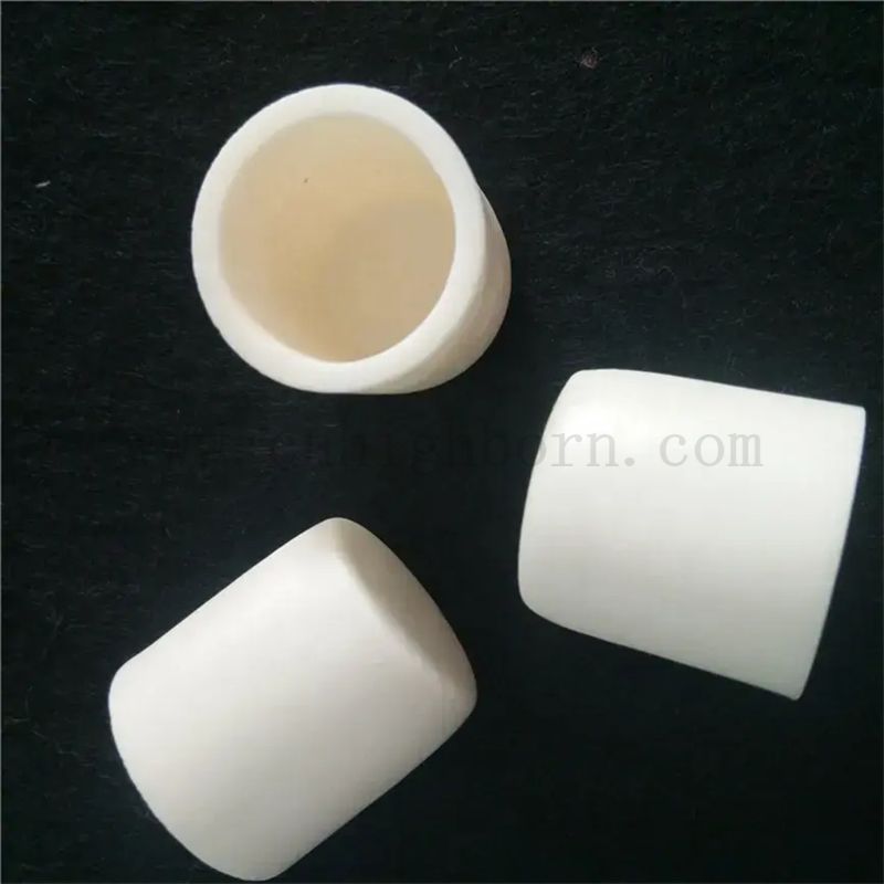 99% 95% AL2O3 Ceramiczna kubek ogrzewania aluminium Ceramiczny Mały tygiel z płaskim dnem