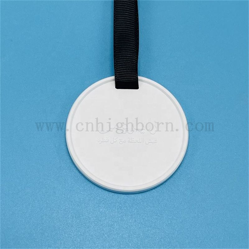 Niestandardowe wytłoczone logo dyfuzor wiszący zapachowy kamień z wstążką