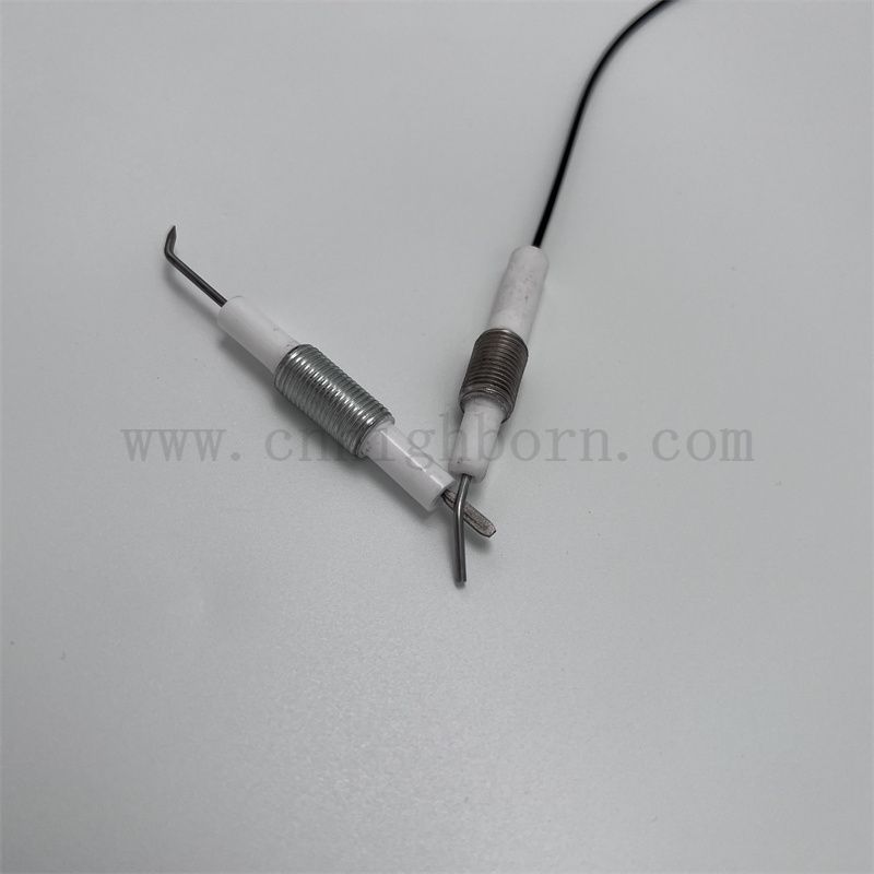 95% AL2O3 Alumina ceramiczna kocioł zapłonowy elektrodę piezoelektryczną ceramiczną zapalnik cieczy zapalnik