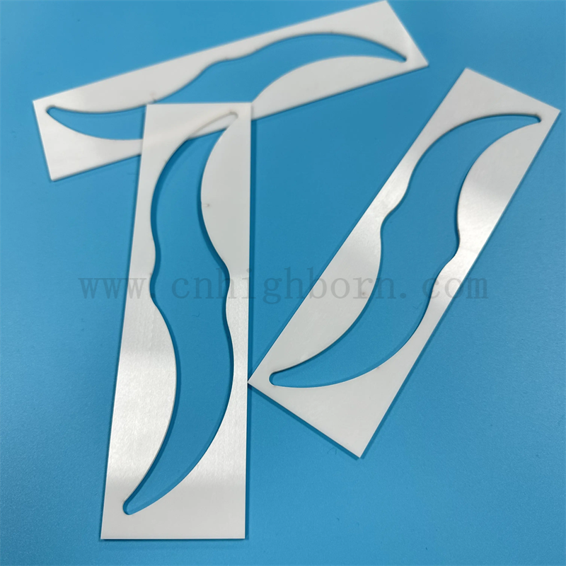 Dostosowywany wysoki precyzyjna odporność na zużycie ceramiczna zro2 Kawałka laserowa tnąca płyta cyrkonowa