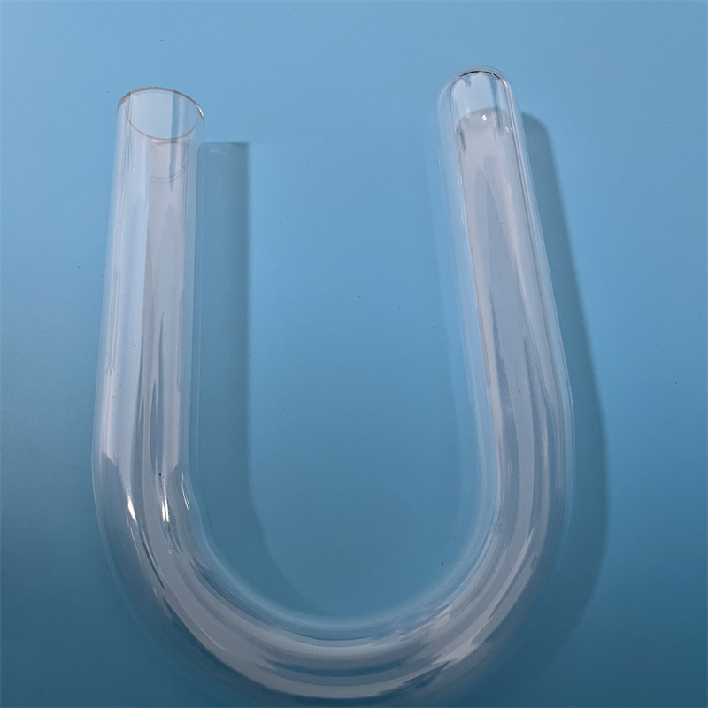 Odporność na ciepło kształt przezroczysty, dostosowany kwarcowy krzemionka szklana rurka