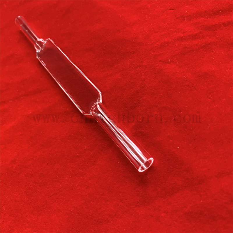 Przybory laboratoryjne Dostosowany rozmiar Wysoka precyzyjna przepływ przez spektrofotometr komórkowy kwarc szklany