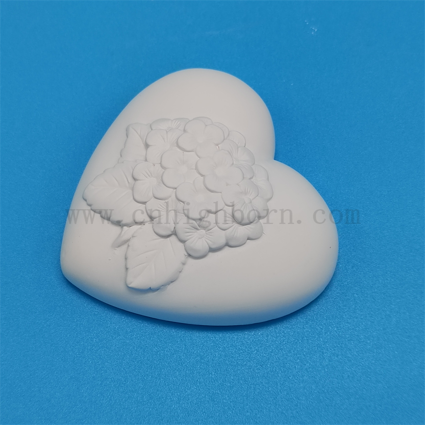 Dostosowany kształt serca gips aromat dyfuzor kamienny samochód wiszący pachnący kamień ceramiczny