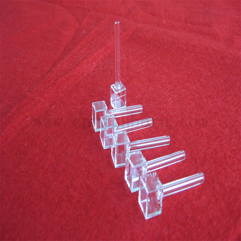 Laboratoryjna kwarcowa komora gazowa kuwetowa szklana kuwetka kwarcowa